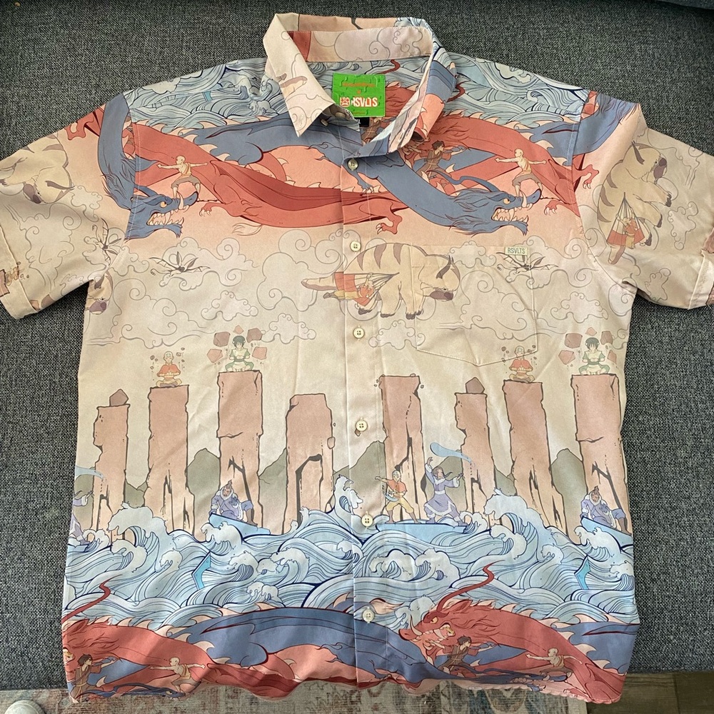 RSVLTS x Nickelodeon, avatar last air bender button up
